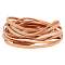 Gorgecraft Flat Cowhide Leather Cord, for Jewelry Making, Peru, 5x3mm