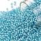 TOHO Round Seed Beads, Japanese Seed Beads, (930) Inside Color Light Aqua/White Lined, 11/0, 2.2mm, Hole: 0.8mm, about 5555pcs/50g