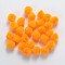 DIY Doll Craft Pom Pom Yarn Pom Pom Balls, Orange, 10mm, about 2000pcs/bag