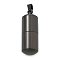 304 Stainless Steel Openable Urn Ashes Pendants, Column Charm, Black, 27x9.5mm, Hole: 5.5x3mm, inner diameter: 6mm