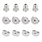 Unicraftale 304 Stainless Steel Ear Nuts, Bullet Earring Backs, Stainless Steel Color, 180pcs/box