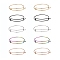 10Pcs 5 Color Adjustable Ion Plating(IP) 304 Stainless Steel Expandable Bangle Making, Mixed Color, Inner Diameter: 2-3/8 inch(6.1cm)~2-1/2 inch(6.2cm), 2pcs/Color