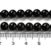 Natural Obsidian Bead Strands G-R173-6mm-02-3