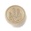 Golden Tone Wax Seal Brass Stamp Head DIY-B079-02G-25-1