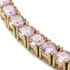 Rhinestone Bracelet BJEW-C049-01G-01-2
