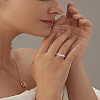 1Pc Alloy Cat Eye Adjustable Finger Rings for Women RJEW-LP0002-81-1