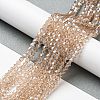 Transparent Electroplate Glass Beads Strands EGLA-A039-T2mm-A12-4