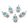 Tibetan Style Alloy Pendants PALLOY-M191-02AS-RS-1