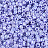 DIY Craft Beads 6/0 Ceylon Round Glass Seed Beads X-SEED-A011-4mm-146-3