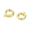 Brass Spring Gate Rings KK-B089-12A-G-2