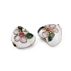 Handmade Cloisonne Beads X-CLB052Y-1-2