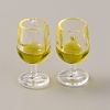 Transparent Resin Pendants RESI-WH0026-48K-1