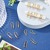 20Pcs 10 Styles Brass Earring Hooks KK-TA0002-46-6