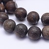 Natural Bronzite Beads Strands G-D745-8mm-1
