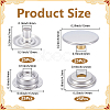 1Bag Brass Snap Buttons KK-GF0001-25P-2