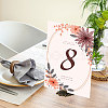 10Pcs 2 Colors Oval Floral Alloy Display Base ODIS-CA0001-17-6