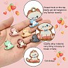 16Pcs 8 Styles Alloy Enamel Pendants ENAM-CJ0004-93-3