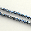 Electroplate Glass Bead Strands EGLA-R094-3mm-M2-3