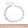 Brass Butterfly Link Chains Bracelets for Women BJEW-JB13509-2