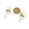 Natural Pearl & Acrylic Flower Dangle Earrings EJEW-TA00319-3