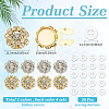 8Pcs 2 Colors Brass Rhinestone Cufflinks KK-ME0003-83-2