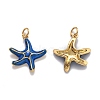 Brass Enamel Pendants X-KK-O140-07G-2