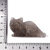 Natural Smoky Quartz Carved Cat Figurine G-Q615-04B-3
