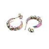 Ion Plating(IP) 304 Stainless Steel Star Stud Earring EJEW-P202-04MC-2