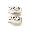 Tibetan Style Alloy European Beads TIBE-L008-27AS-1