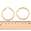 304 Stainless Steel Hoop Earrings EJEW-H322-17G-3