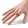 Halloween Theme Resin Adjustable Ring RJEW-JR00554-3