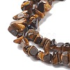 Natural Tiger Eye Chips Beads Strands F012-2-3