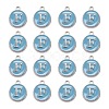 Platinum Plated Alloy Enamel Charms ENAM-S118-04F-P-2