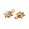 Ion Plating(IP) 316 Surgical Stainless Steel with Crystal Rhinestone Charms X-STAS-G305-06G-2