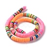 Handmade Polymer Clay Bead Strands CLAY-C003-04F-3