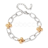 201 Stainless Steel Chain Bracelets BJEW-P378-01A-A-4