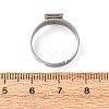 Adjustable 304 Stainless Steel Finger Rings Components SA-CBA8B85-08A-P-2
