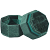 Velvet Cover Plastic Couple Ring Box VBOX-WH20003-001H-1