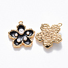 Brass Enamel Pendants KK-T049-052G-01-NF-2