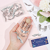 36Pcs 6 Style Tibetan Style Alloy Beads TIBEB-SC0001-19-4
