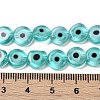 Handmade Evil Eye Lampwork Beads Strands LAMP-G164-10B-01-4