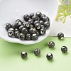 Fancy Antiqued Glazed Porcelain Beads PORC-M838-1-6