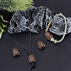 SUPERFINDINGS 4Pcs Tibetan Style Alloy European Beads TIBEB-FH0001-40R-6