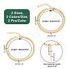 Ion Plating(IP) 8Pcs 4 Style 304 Stainless Steel Herringbone Chains Bracelets Set for Men Women BJEW-UN0001-34-3