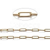 PVD Vacuum Plating 304 Stainless Steel Paperclip Chains CHS-L022-03B-G-2