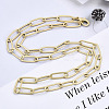 Brass Paperclip Chains MAK-S072-13B-MG-4