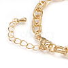 Brass Cable Chains Bracelets BJEW-I286-01G-2