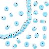 Nbead Handmade Evil Eye Lampwork Beads Strands LAMP-NB0001-49A-1