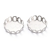 Non-Tarnish 304 Stainless Steel Cabochon Settings STAS-Y001-09G-P-2