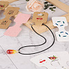 CRAFTDADY 220Pcs 11 Styles Paper Necklace Display Cards CDIS-CD0001-03-18